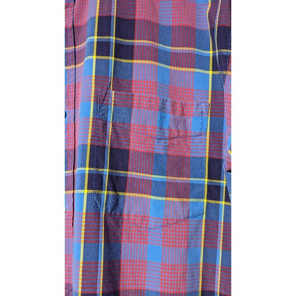 J. Crew Mens Size M Button Down Casual Shirt Tartan Plaid 100% Cotton - Picture 7 of 11